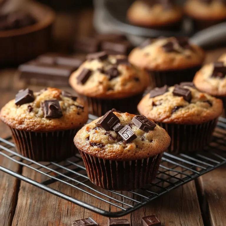 Recipe card for Banana Chocolate Chunk Muffins
