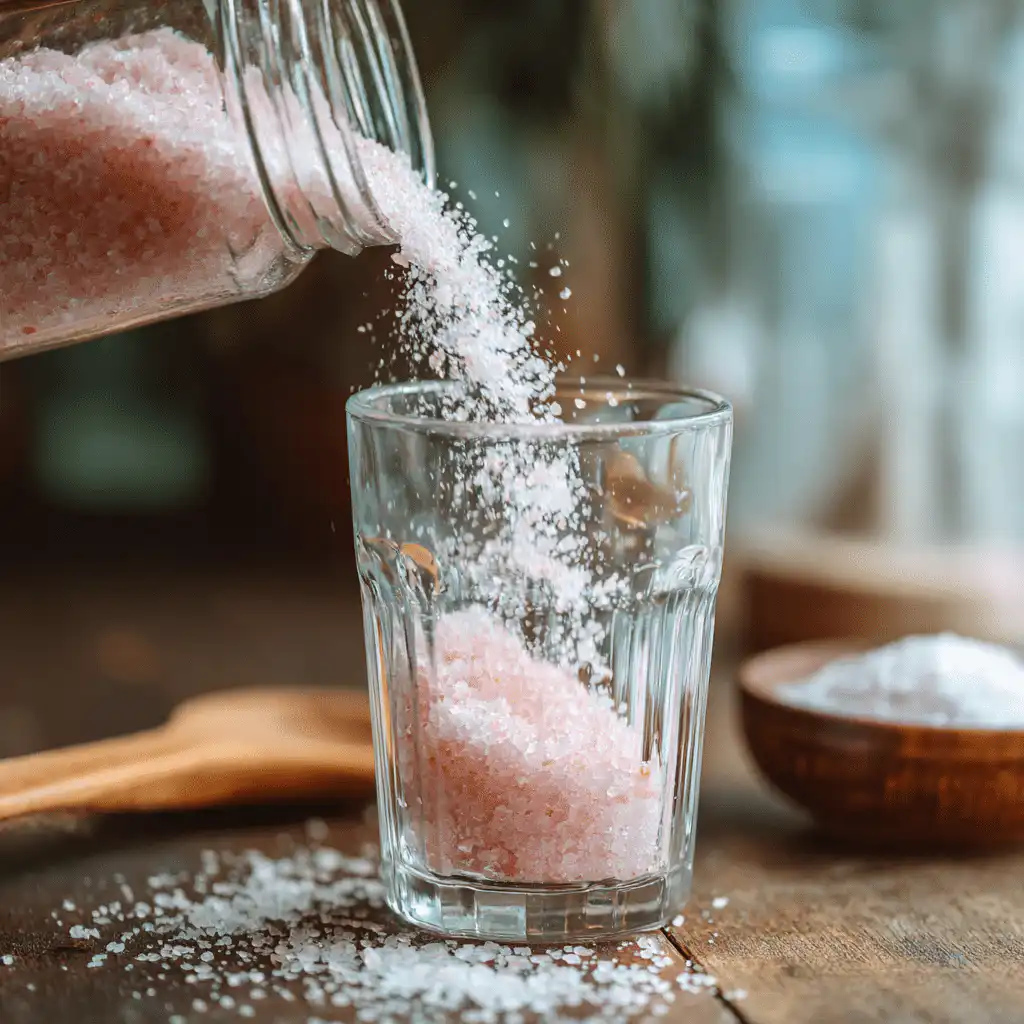 mixing pink salt trick 4 ingredients drink