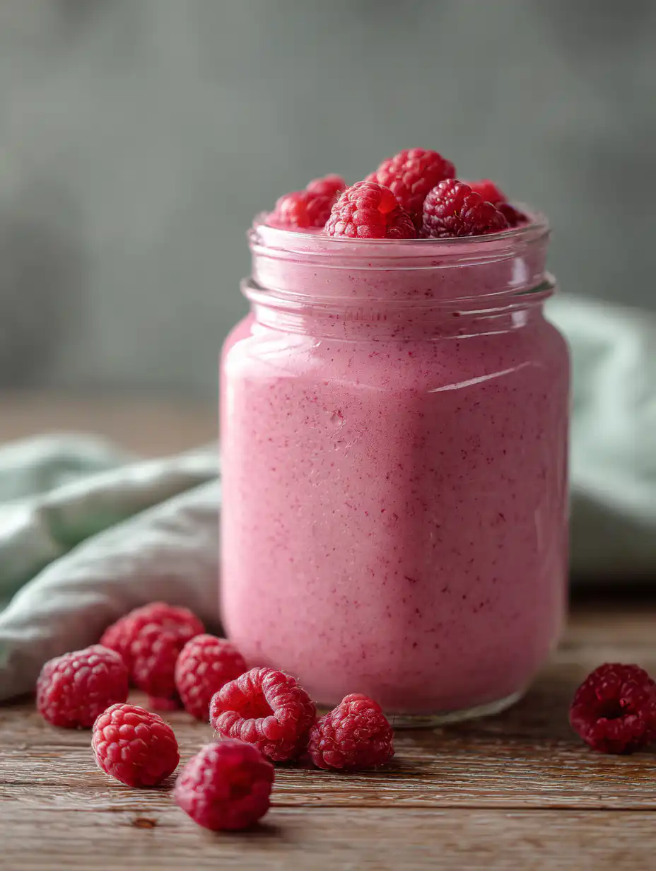raspberry green tea smoothie vibrant smoothie with raspberries in glass