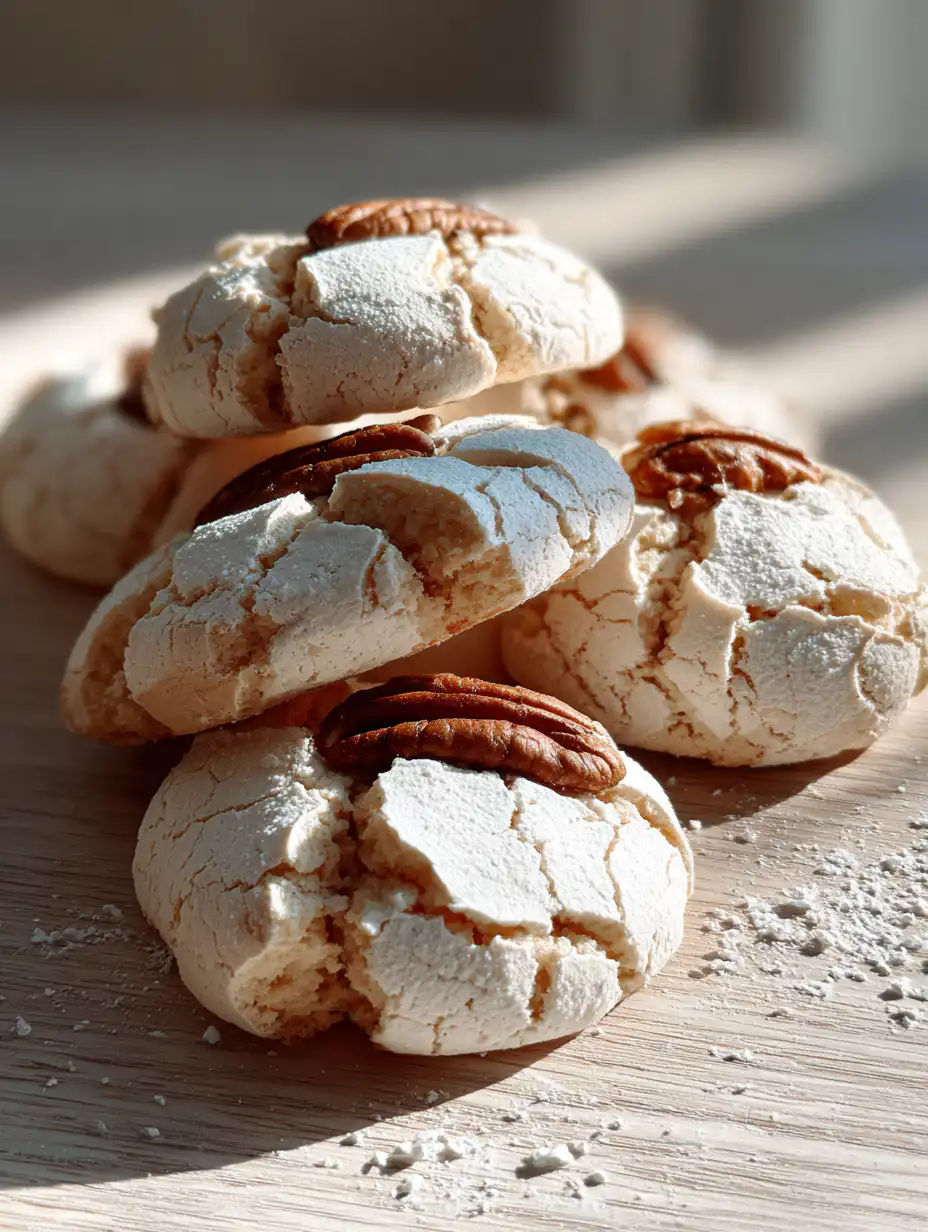 Resurrection cookies recipe light meringue cookies with hollow center on wooden table