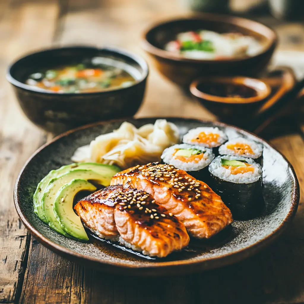 Japanese healthy meals supporting weight loss with Mounjaro