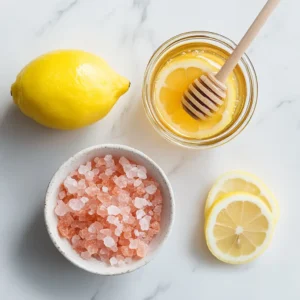 Ingredients for Pink Salt Trick drink preparation