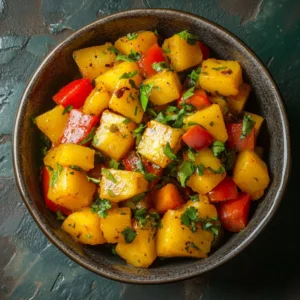 Brazilian Mounjaro dish with cassava flour, coconut milk, and palm oil