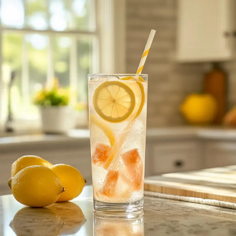A refreshing glass of Himalayan salt flush with lemon