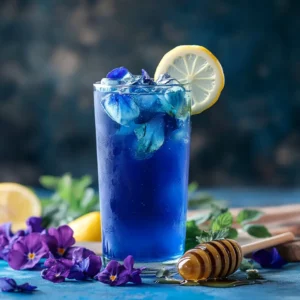 Brazilian Mounjaro Butterfly Pea Flowers in bloom with vibrant blue petals
