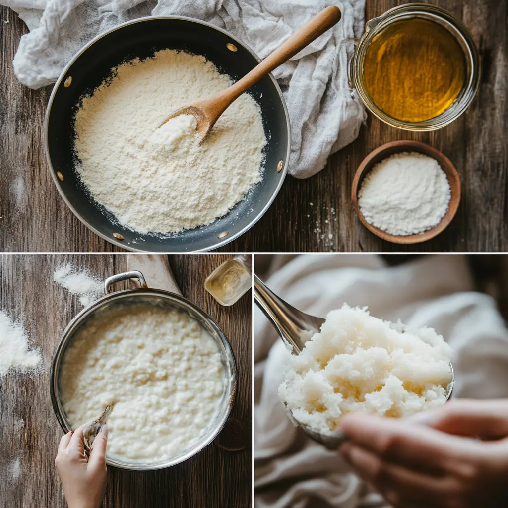 Key ingredients for Brazilian Mounjaro: cassava flour, coconut milk, and palm oil