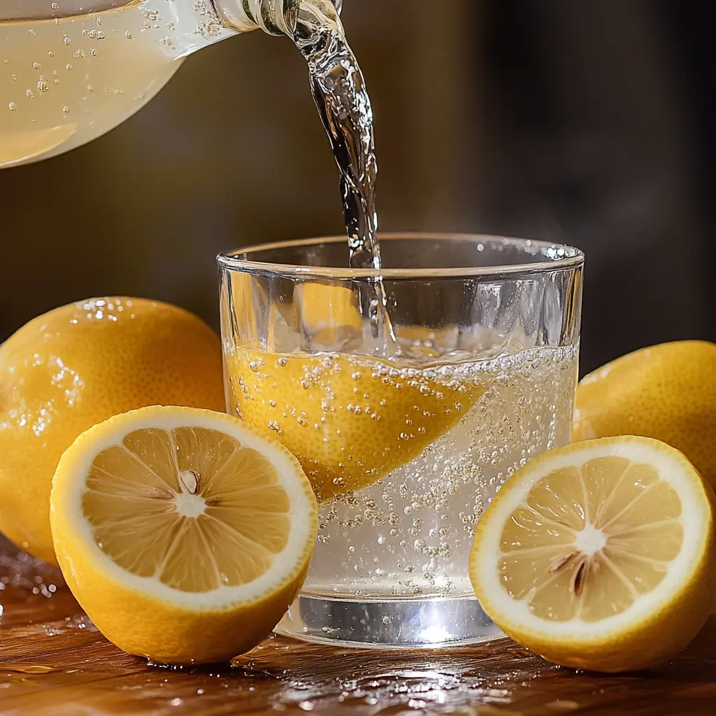 Adding freshly squeezed lemon juice to Mounjaro detox drink