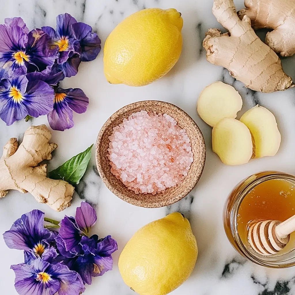 Ingredients for Brazilian Mounjaro detox drink