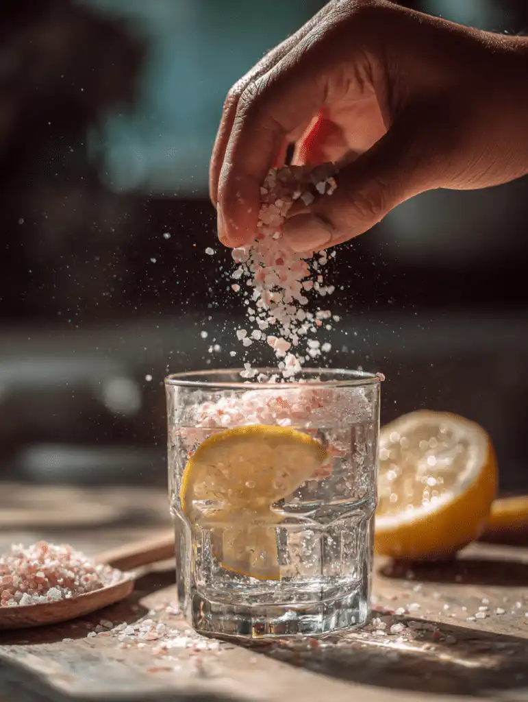adding pink salt to water for weight loss drink