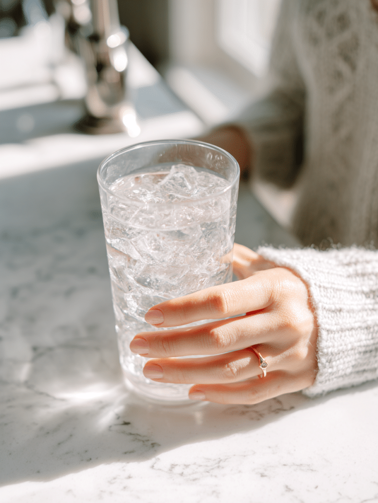 preparing ice hack recipe for weight loss step