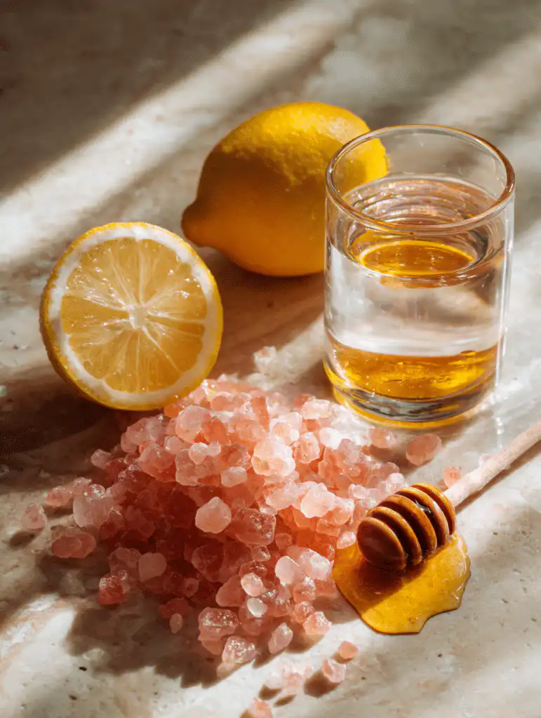 ingredients for pink salt weight loss drink recipe
