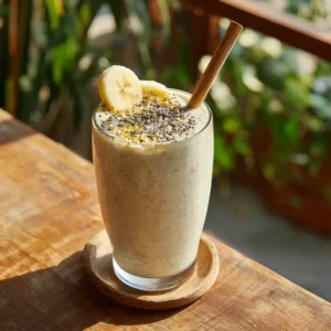 Delicious and healthy banana smoothie for weight loss