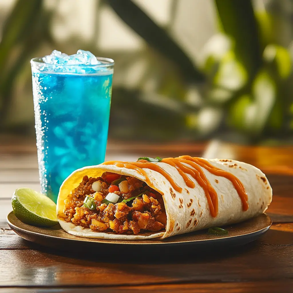 Final Serving of Taco Bell Baja Midnight and Baja Blast