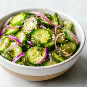 TikTok Cucumber Salad - Fresh and Tangy