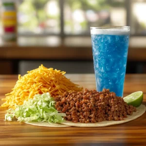 Ingredients for Taco Bell Baja Midnight and Baja Blast Recipe