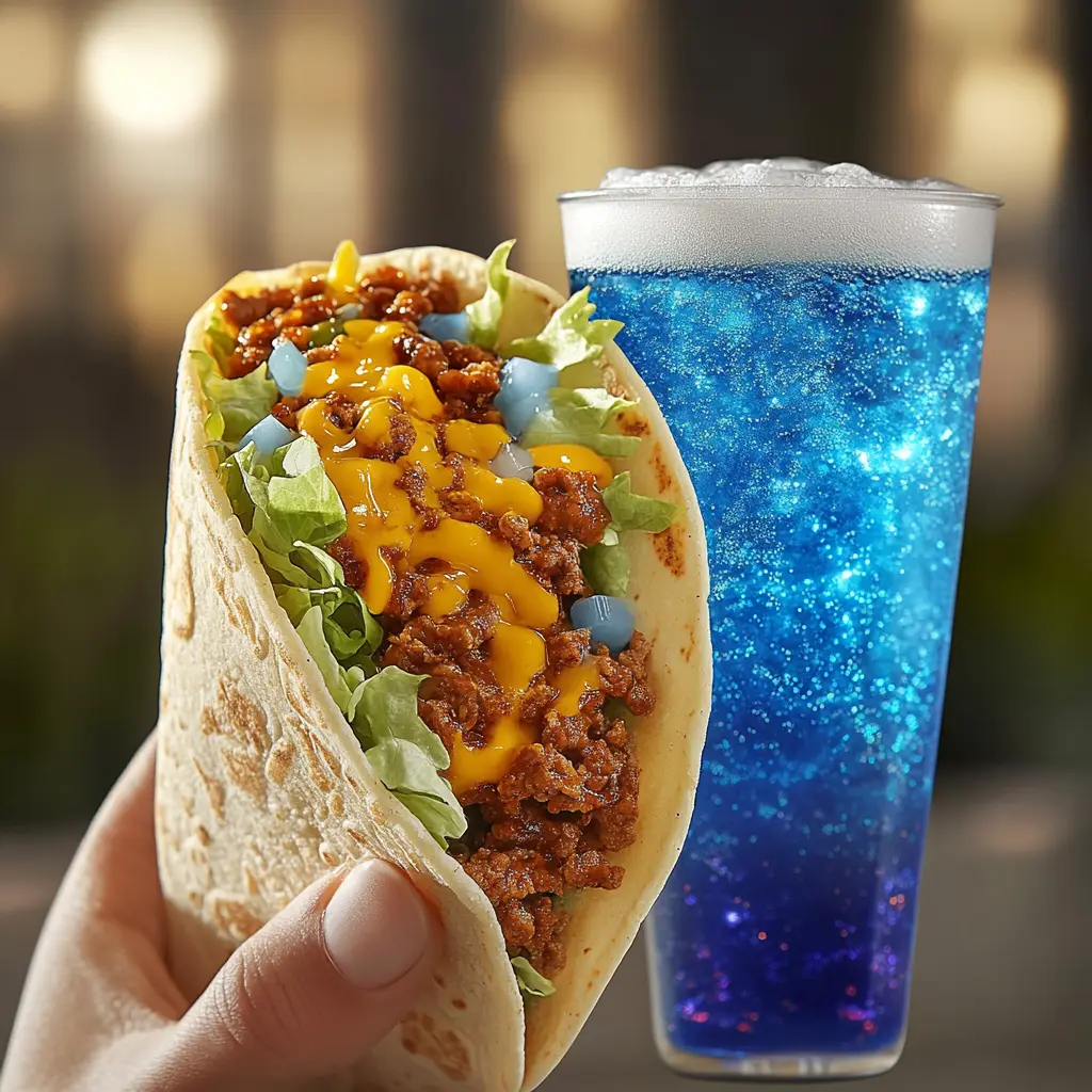 Taco Bell Baja Midnight and Baja Blast Combo