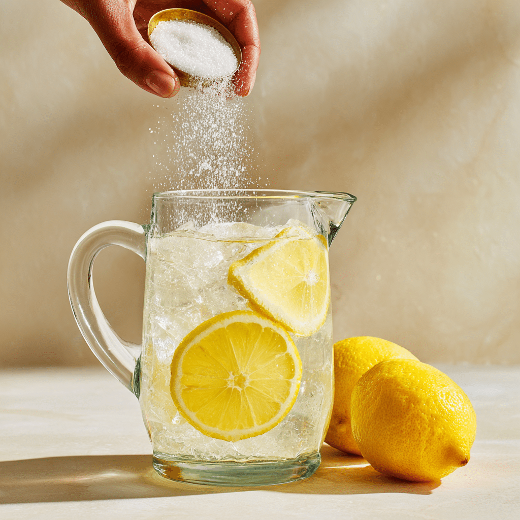 Step-by-step process of making Suero drink