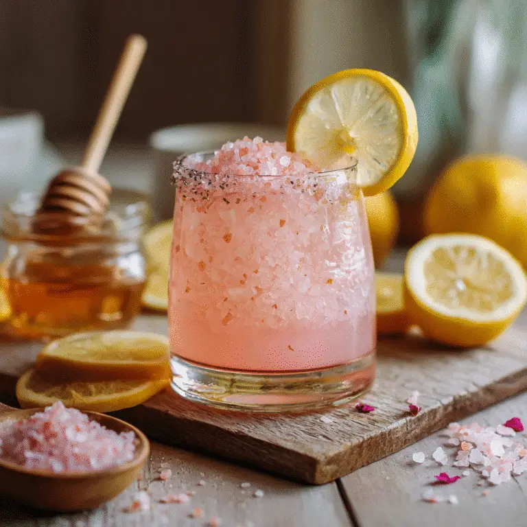 Serving the Japanese Pink Salt Trick with lemon and pink Himalayan salt garnish.