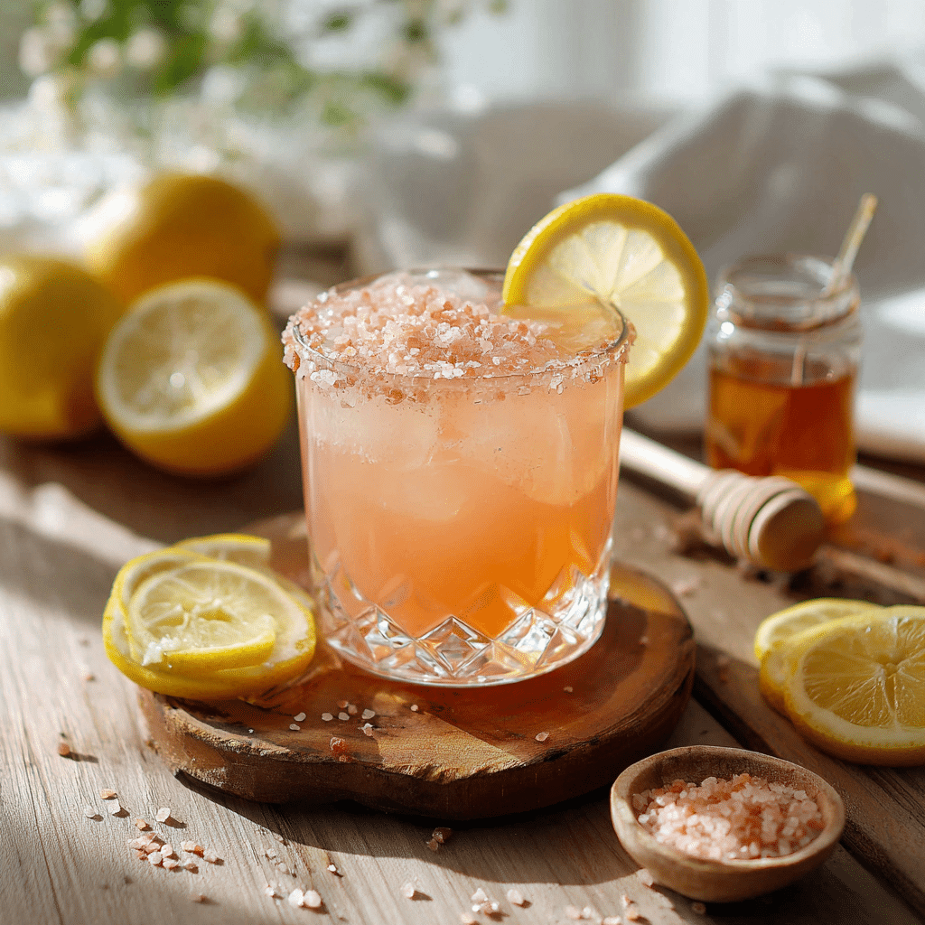 Serving the Japanese Pink Salt Trick with lemon and pink Himalayan salt garnish.