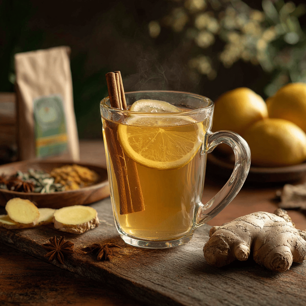 Costa Rican Tea ingredient benefits shown in an infographic with icons