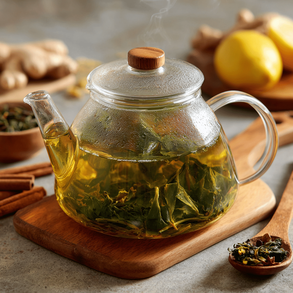 Steeping green tea for Japanese Mounjaro weight loss drink