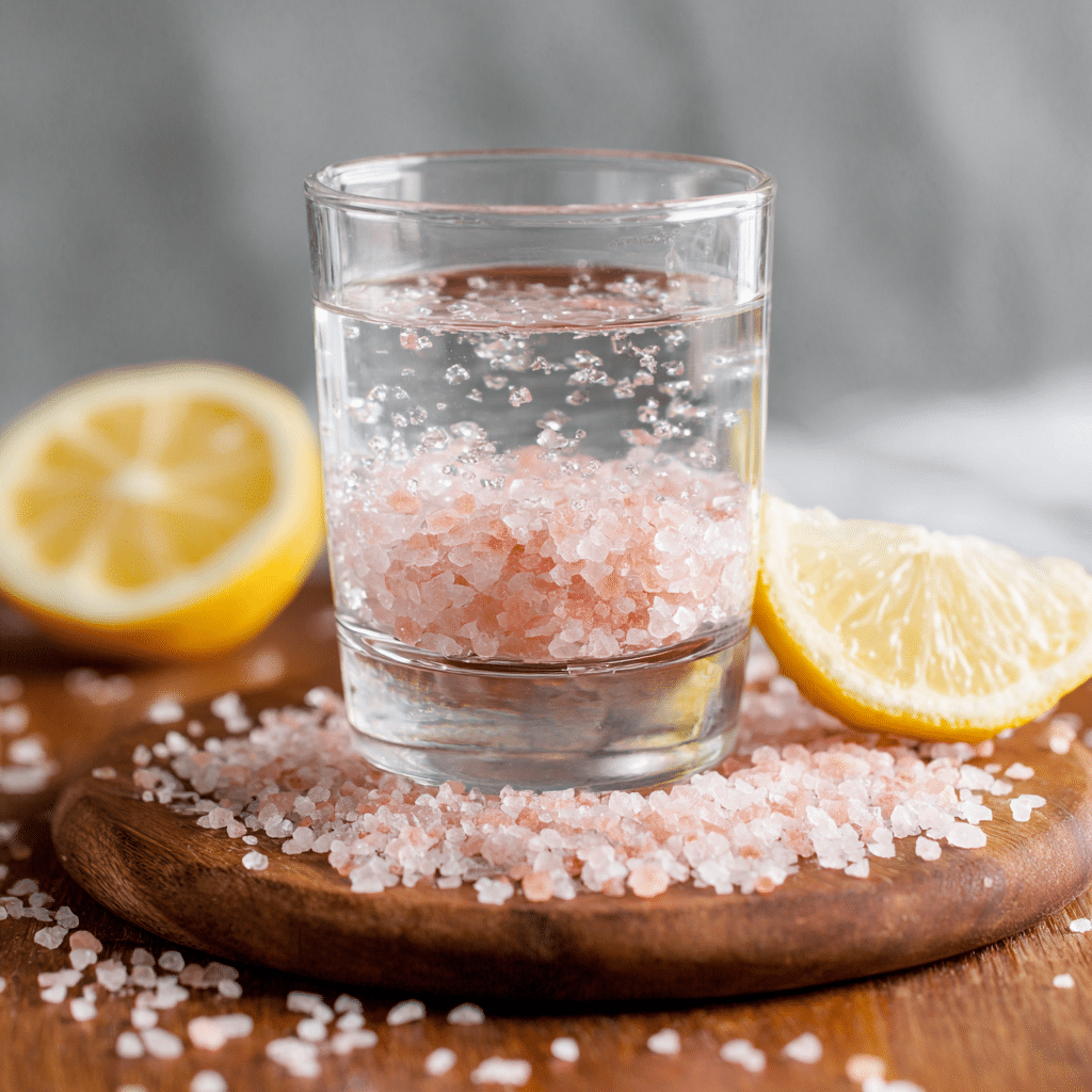 Oprah's Pink Salt Weight Loss Drink with Himalayan salt and lemon for hydration