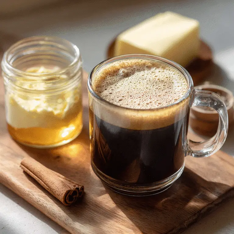 Coffee Loophole Recipe with MCT Oil, Butter, and Cinnamon