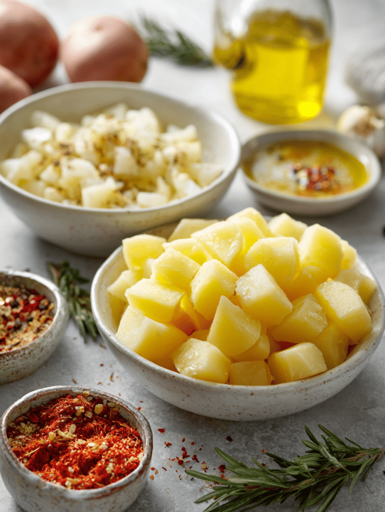 ingredients for air fryer breakfast potatoes