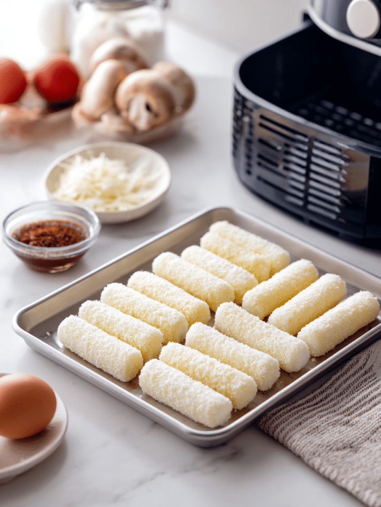 ingredients for air fryer frozen cheese sticks recipe