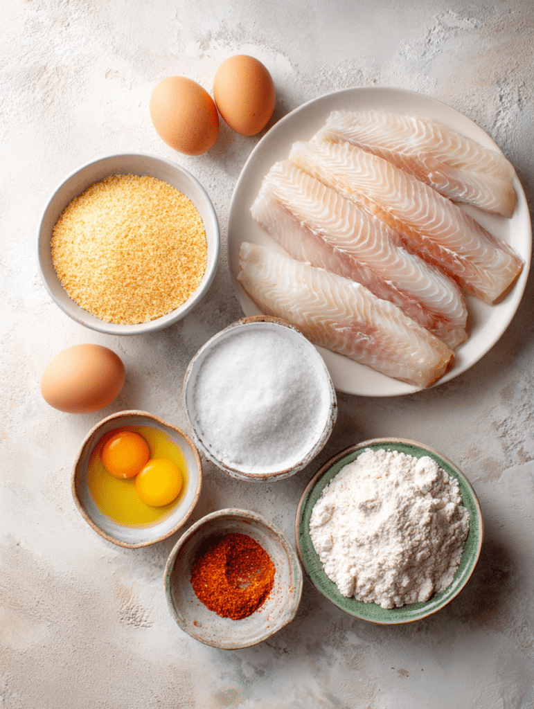 ingredients for air fryer fish sticks recipe
