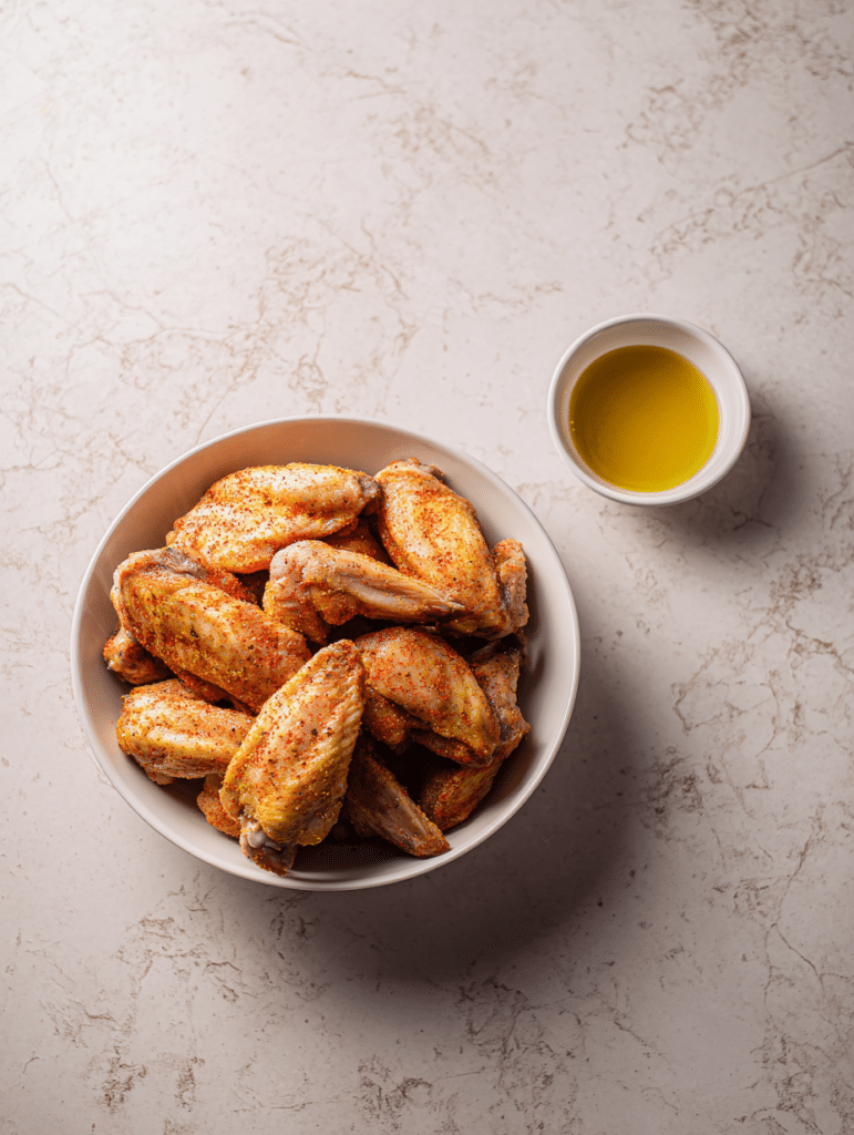 ingredients for air fryer frozen chicken wings