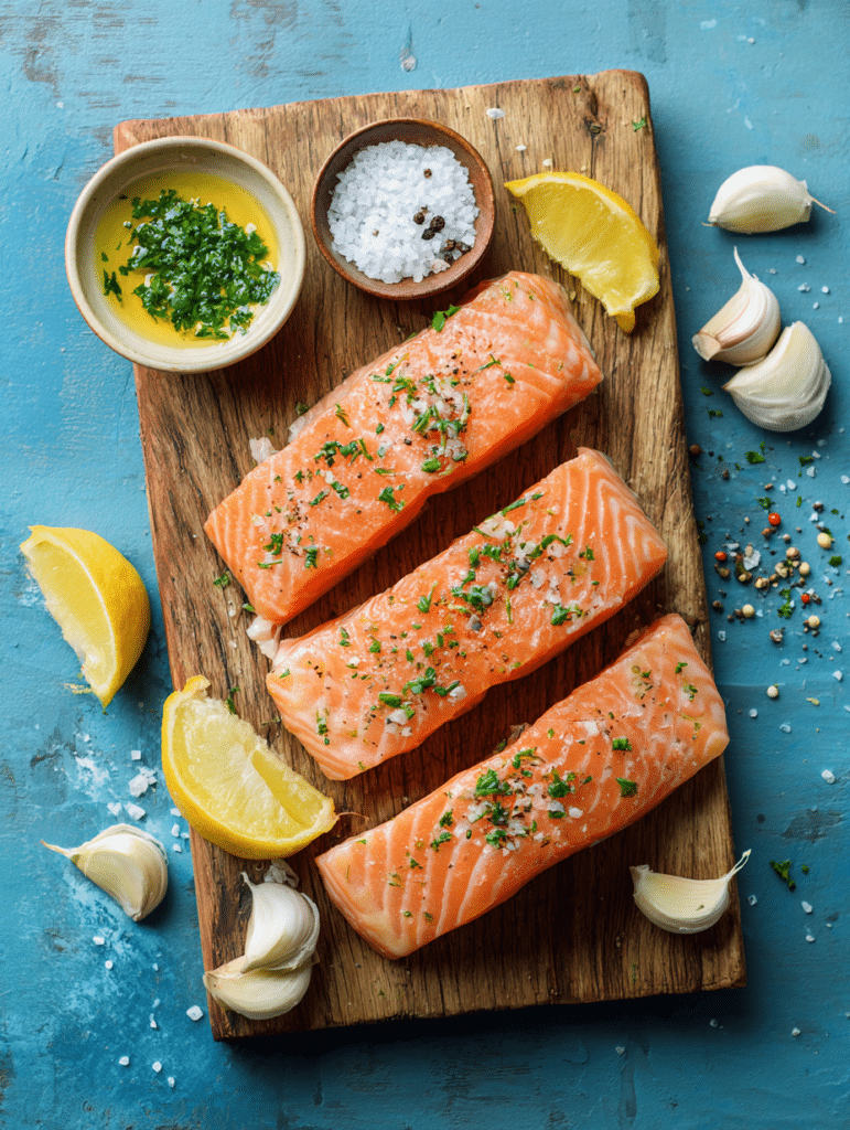 ingredients for air fryer frozen salmon