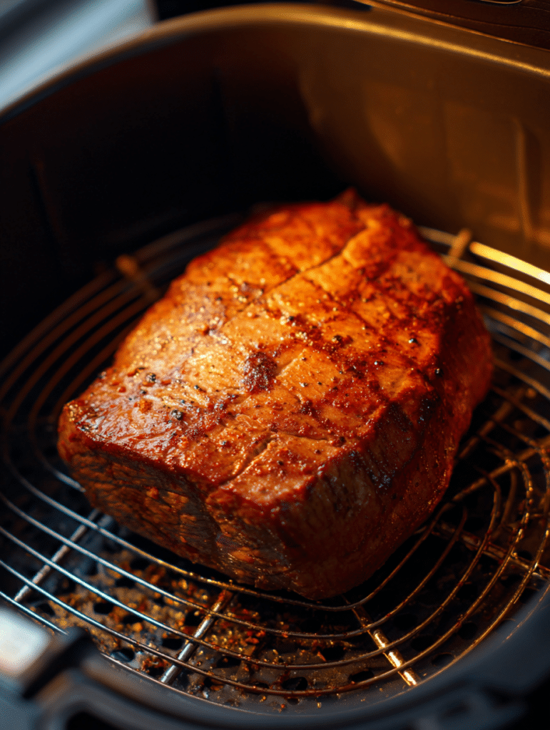 London broil cooking in air fryer basket