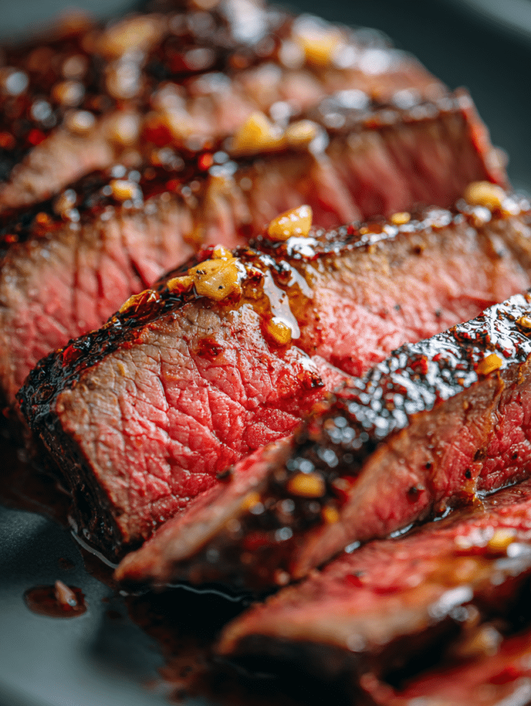 air fryer London broil juicy and tender slices