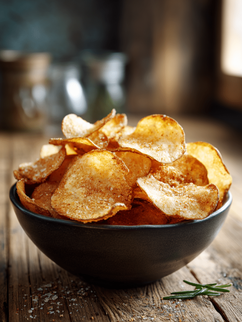 air fryer potato chips crispy homemade