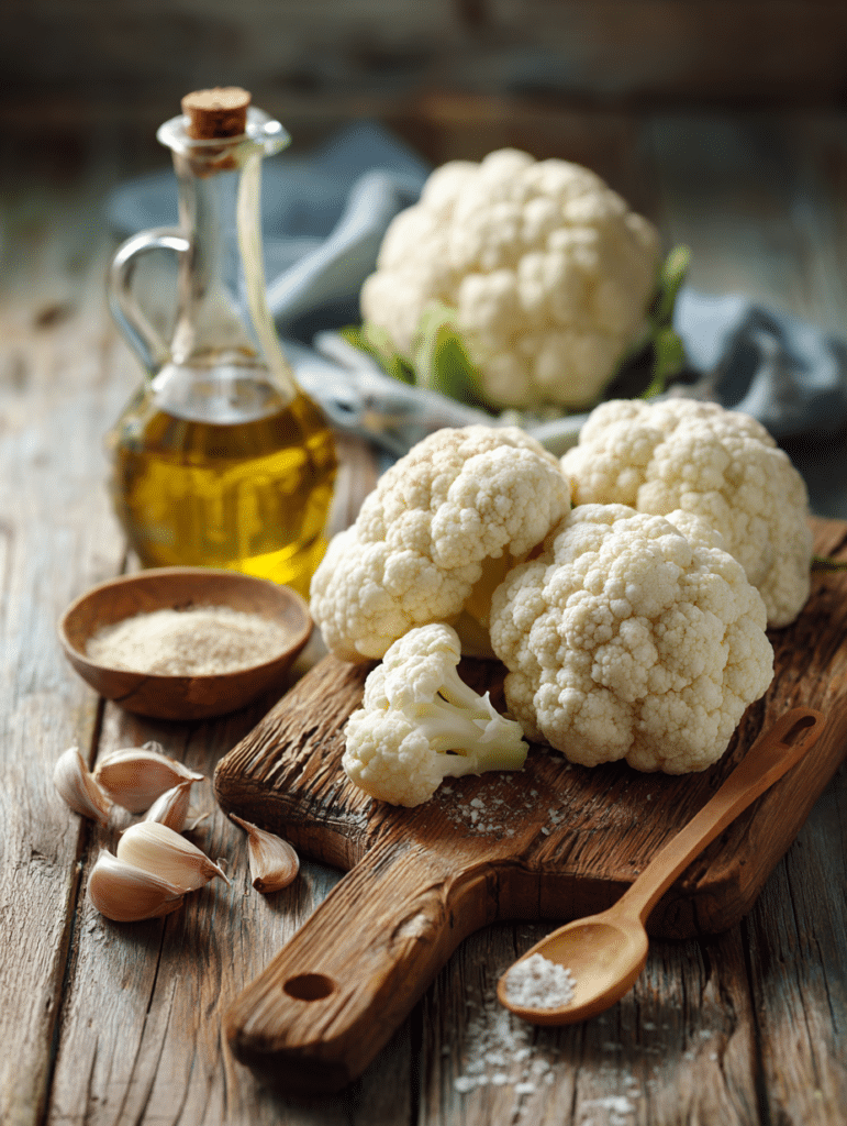 ingredients for air fryer roasted cauliflower