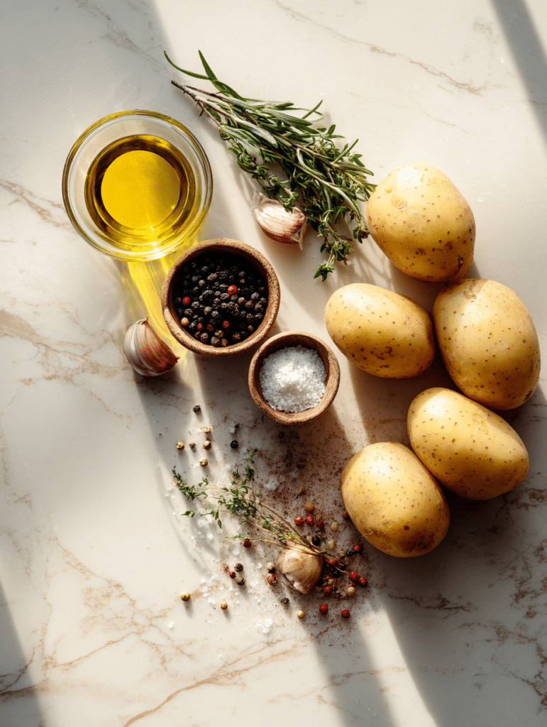 ingredients for air fryer roasted potatoes