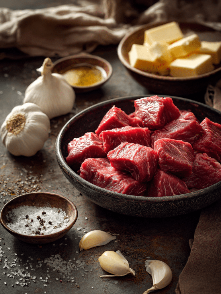 ingredients for air fryer steak tips recipe