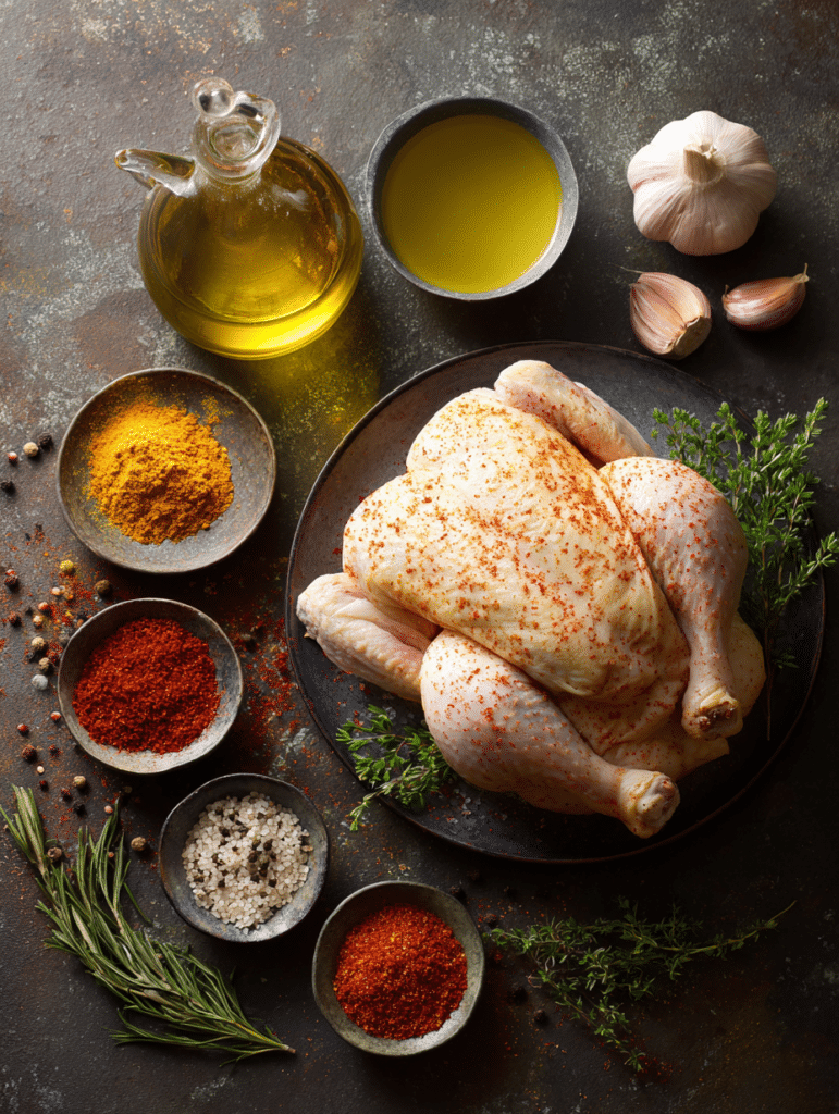ingredients for air fryer whole chicken simple seasoning