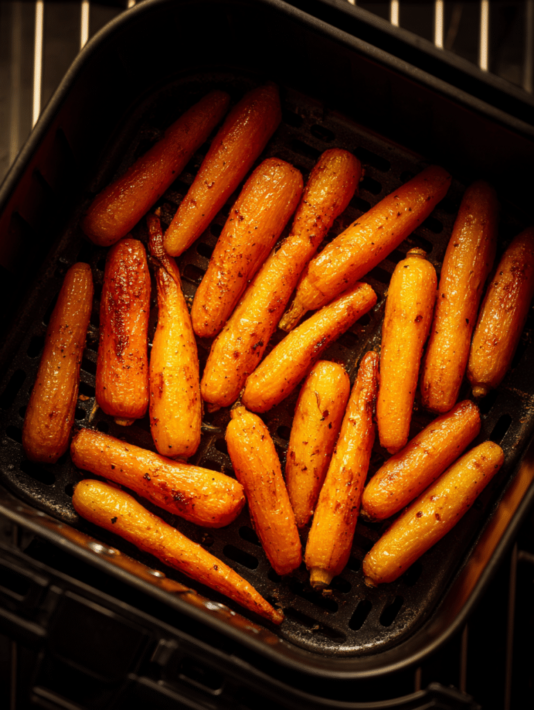 carrots in air fryer crispy and golden