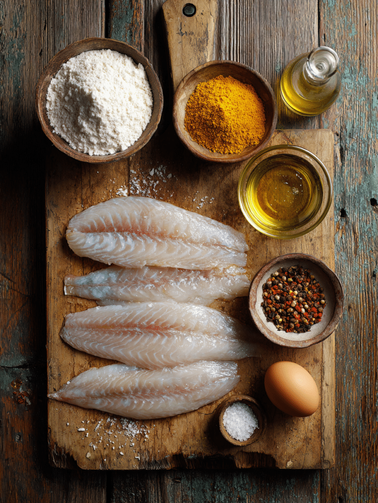 catfish in air fryer ingredients with cornmeal and spices