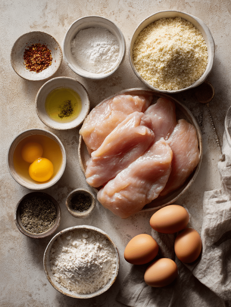 ingredients for chicken cutlets in air fryer recipe