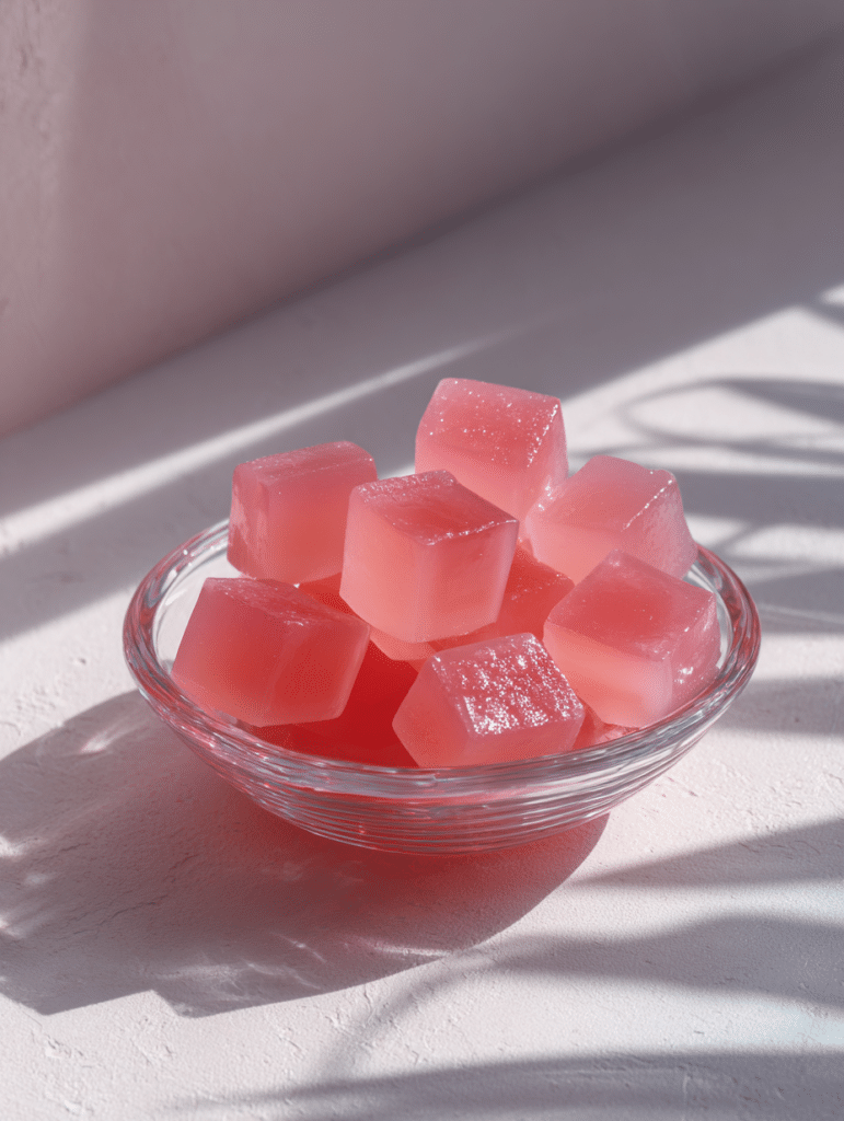 dr william li gelatin recipe pink gelatin cubes