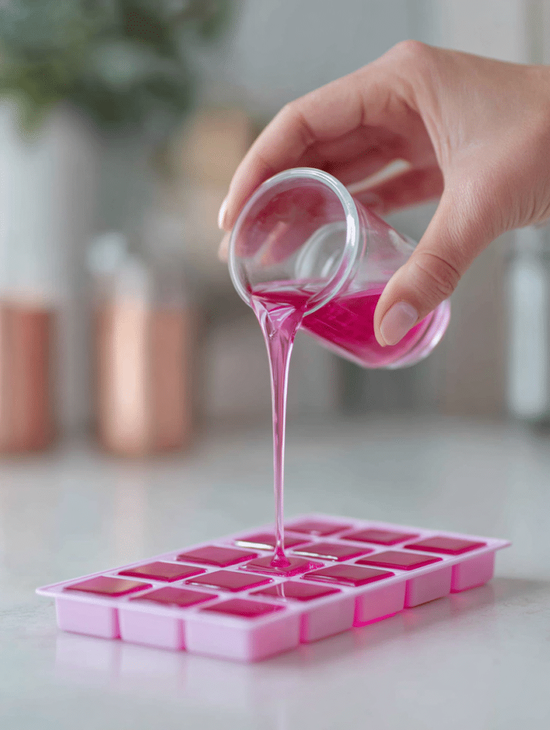 pouring dr william li gelatin recipe into cups