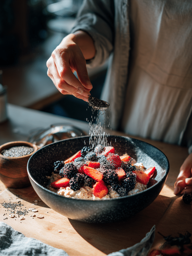 preparing Fibermaxxing for weight loss breakfast