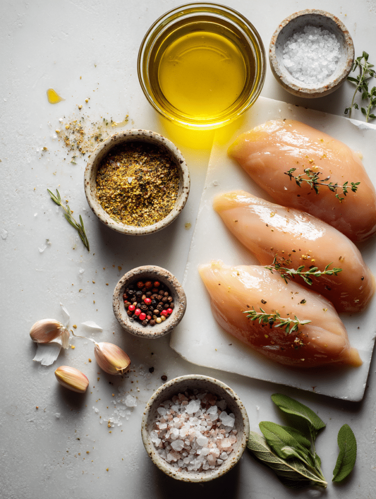 ingredients for frozen chicken breast air fryer recipe