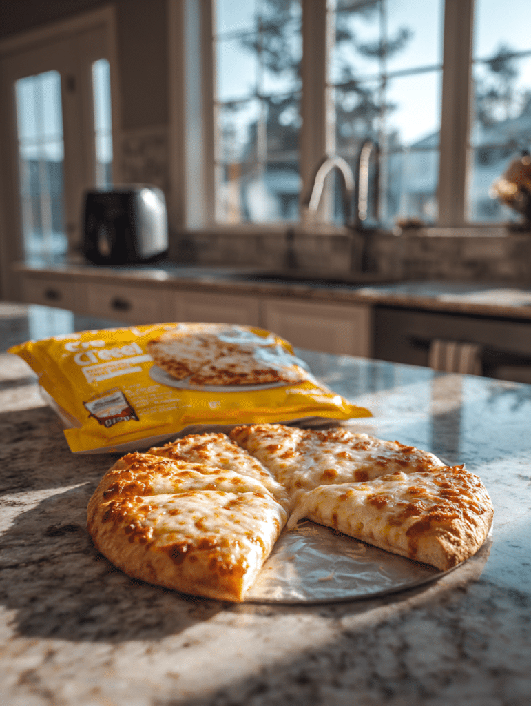 frozen pizza in air fryer ingredients setup