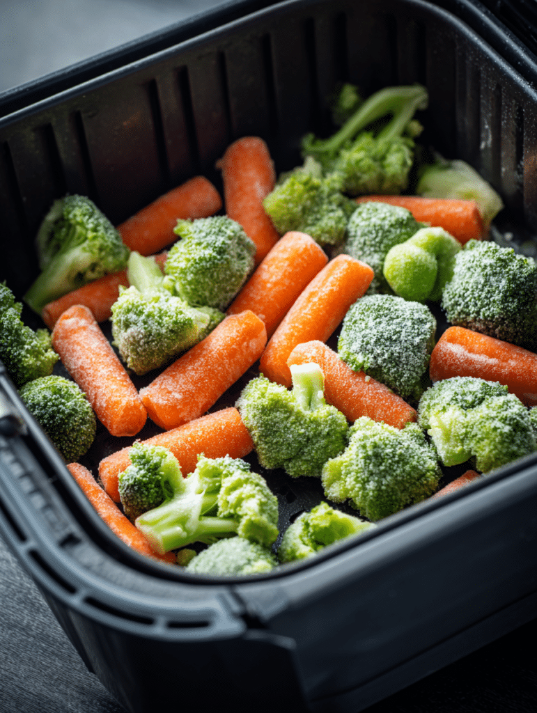 frozen vegetables before cooking in air fryer