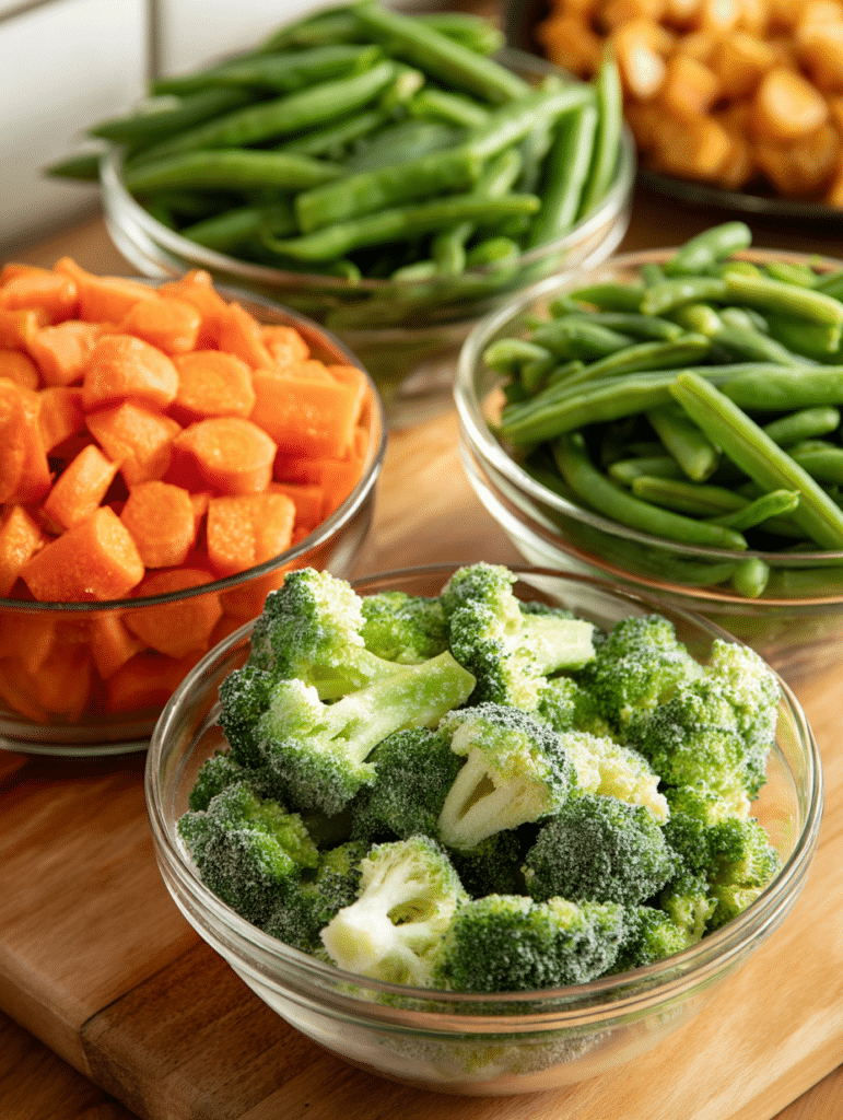 ingredients for frozen veggies in air fryer
