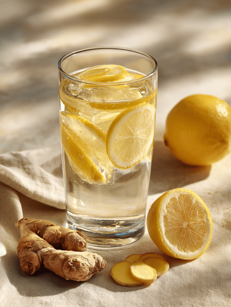 lemon ginger drink featured